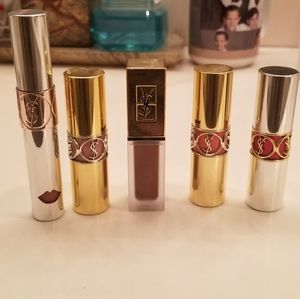 5 YSL lipsticks